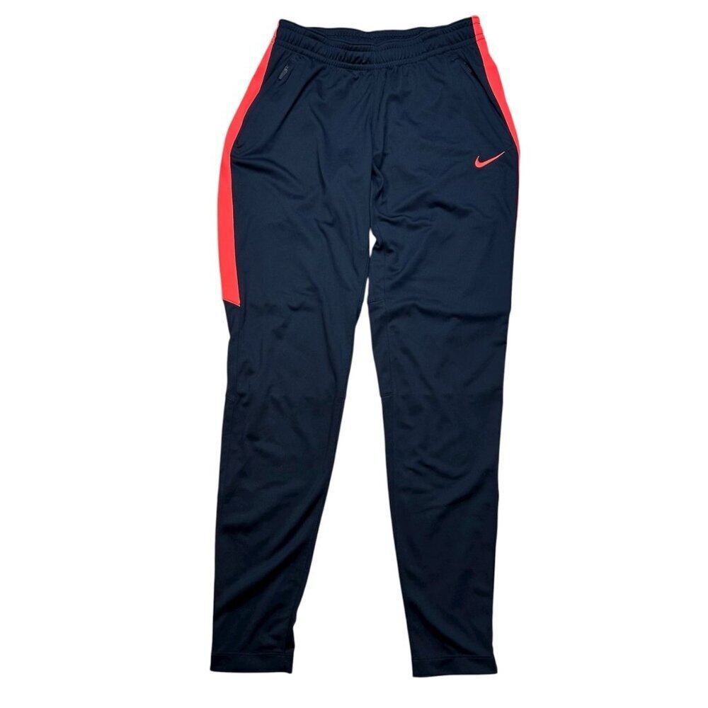 Nike Strike Tech Dri-Fit Small Men Training Pants Joggers Black Red Sports Athle - Picture 2 of 6